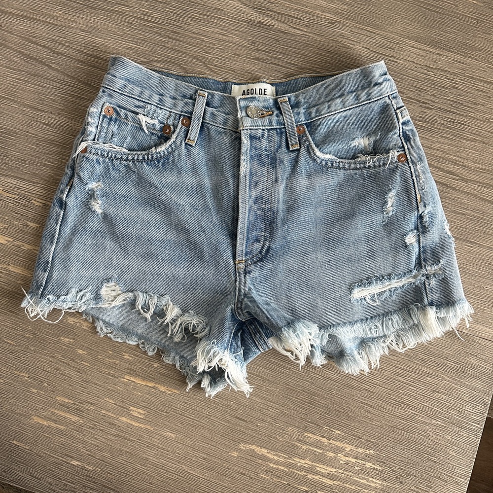 Agolde Parker Jean shorts - Light Blue